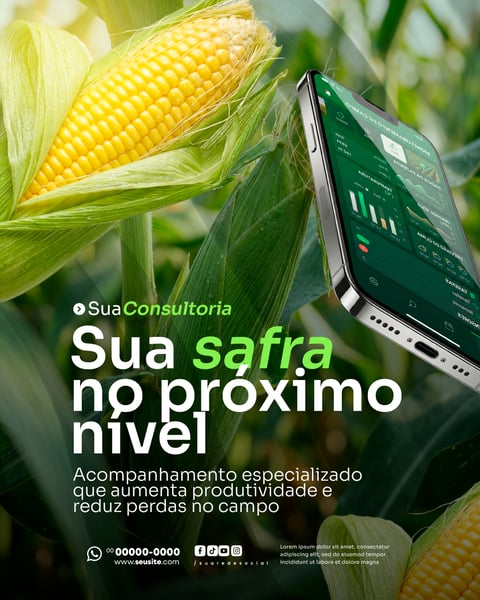 Consultoria AGRONEGÓCIO SOCIAL MEDIA PSD EDITÁVEL 3