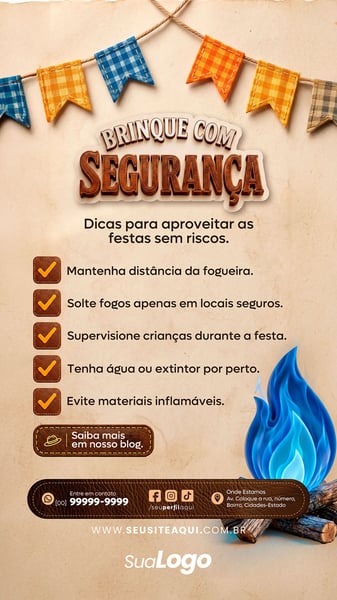 STORY FESTA JUNINA SÃO JOÃO SOCIAL MEDIA TEMPLATE PSD EDITÁVEL 12