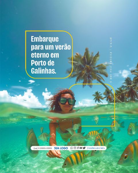 SOCIAL MEDIA - AGENCIA DE VIAGEM - VERAO EM PORTO DE GALINHAS