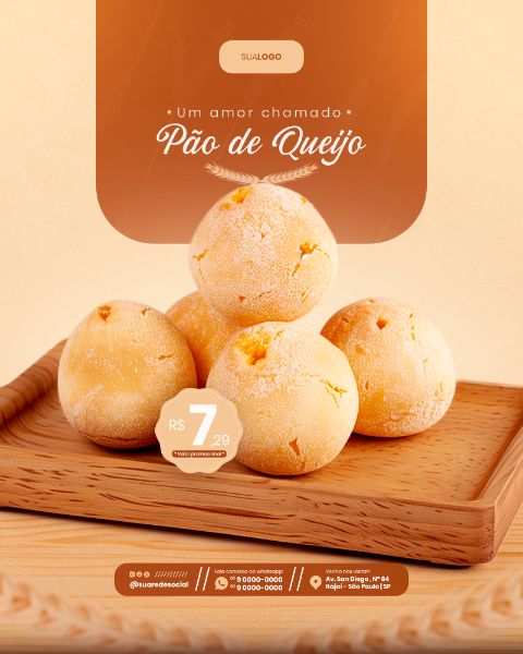 PÃO DE QUEIJO PANIFICADORA SOCIAL MEDIA FEED VERTICAL