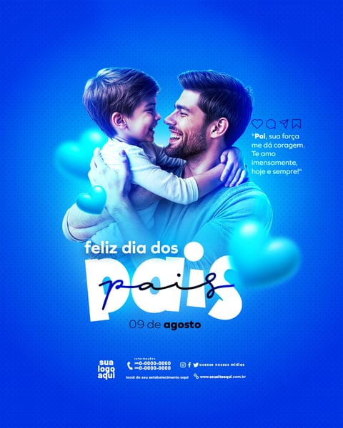 DIA DOS PAIS 09 DE AGOSTO FEED 7