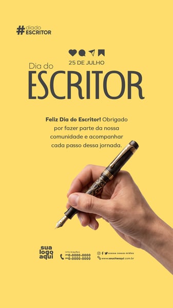 25 DE JULHO DIA DO ESCRITOR STORY 1