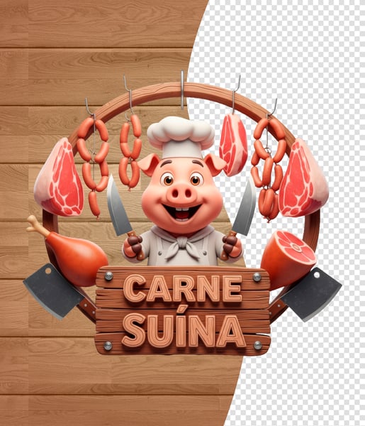 SELOS 3D PARA AÇOUGUE MODELO 12