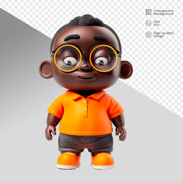 MASCOTE 3D PERSONAGEM PARA COMPOSIÇÃO