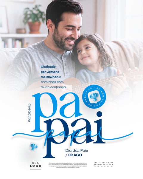 DIA DOS PAIS 09 DE AGOSTO PAPAI SOCIAL MEDIA PSD EDITÁVEL 5