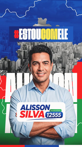 Arte Politica Story estou com ele Psd editvel