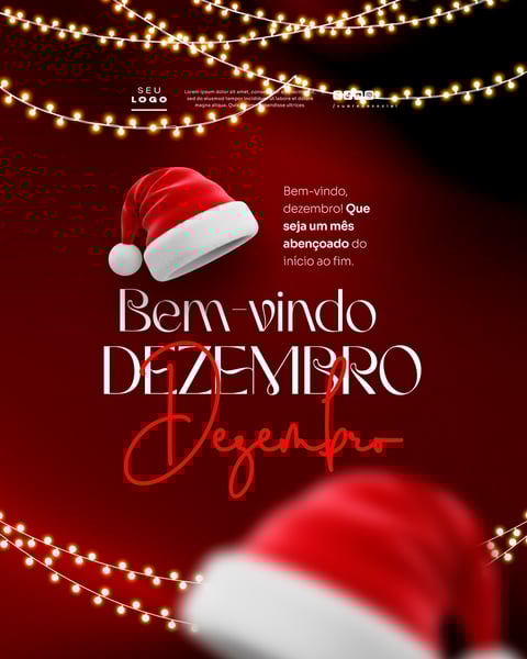 BEM VINDO DEZEMBRO SOCIAL MEDIA PSD EDITÁVEL 2