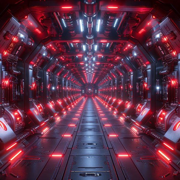 TÚNEL | NAVE ESPACIAL | NEON | FUTURISTA | BACKGROUND