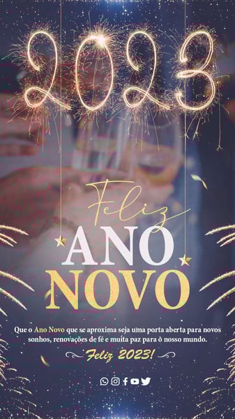 SOCIAL MEDIA  - STORY - #01 - FELIZ ANO NOVO - 2023