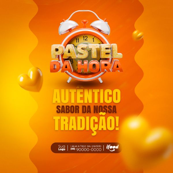 AUTÊNTICO SABOR DA NOSSA TRADIÇÃO PASTELARIA PASTEL SOCIAL MEDIA POST