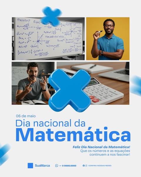 SOCIAL MEDIA DIA NACIONAL DA MATEMÁTICA 06 DE MAIO