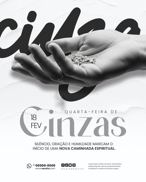 QUARTA FEIRA DE CINZAS SOCIAL MEDIA PSD EDITÁVEL 004