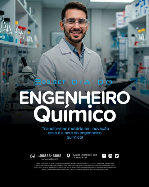 3 DE SETEMBRO DIA DO ENGENHEIRO QUÍMICO