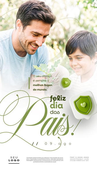 DIA DOS PAIS 09 DE AGOSTO STORY SOCIAL MEDIA PSD EDITÁVEL 8
