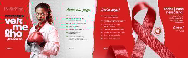 DEZEMBRO VERMELHO MÊS DE COMBATE CONTRA O HIV/AIDS