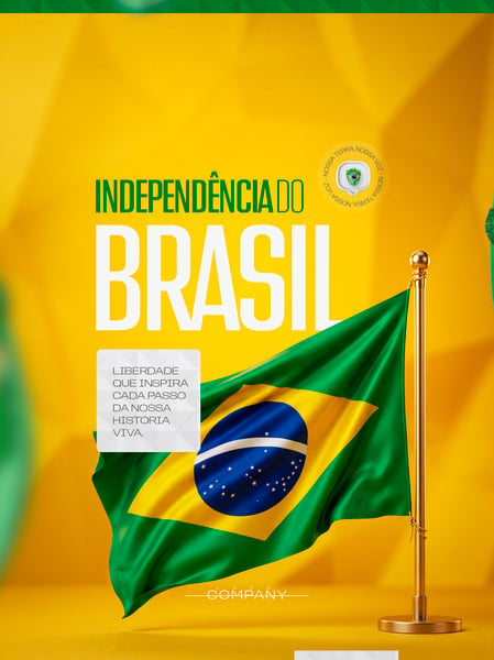 INDEPENDÊNCIA DO BRASIL SOCIAL MEDIA FLYER PSD EDITÁVEL