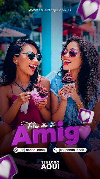 STORY - FELIZ DIA DO AMIGO | SOCIAL MEDIA | PSD EDITÁVEL