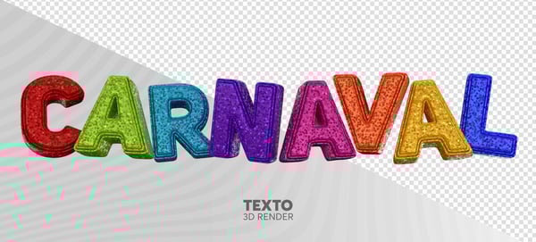ELEMENTO 3D CARNAVAL PNG
