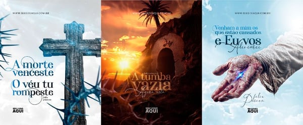 CARROSSEL FEED - PÁSCOA | JESUS | PSD EDITÁVEL