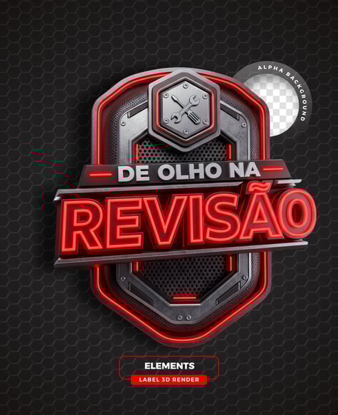 ELEMENTO 3D PARA COMPOSIÇÃO DE ARTES AUTOMOTIVAS MODELO 01