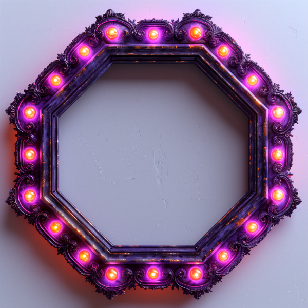 ELEMENTO DE MADEIRA COM LUZES EM 3D | IMAGEM