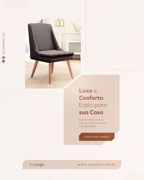 LOJA DE MÓVEIS E DECORAÇÃO SOCIAL MEDIA FEED VERTICAL