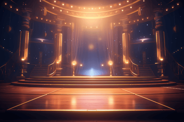 BACKGROUND COM LUZES E LED PALCO SHOW EVENTO PARA COMPOSIÇÃO SOCIAL MEDIA PLANO DE FUNDO