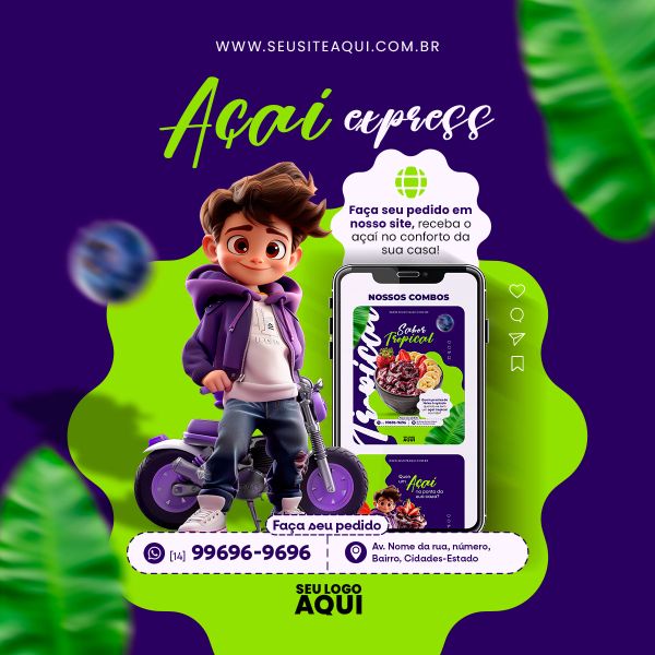 FEED VERTICAL - AÇAÍTERIA - AÇAÍ - SORVETERIA | SOCIAL MEDIA