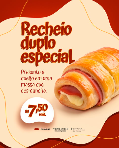 SALGADOS LANCHONETE PROMOÇÃO SOCIAL MEDIA PSD EDITÁVEL 6