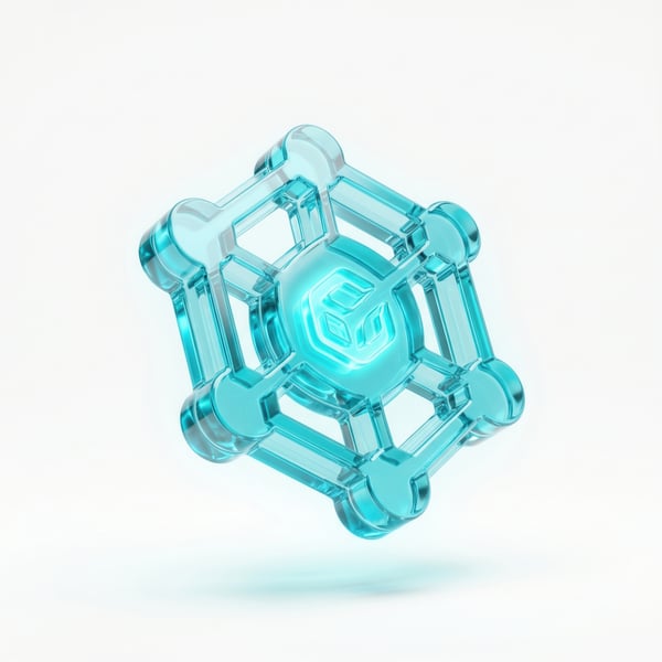ÍCONE 3D RENDER VISOR DE REALIDADE AUMENTADA TRANSLÚCIDO EM VIDRO CRISTALINO 14 5K