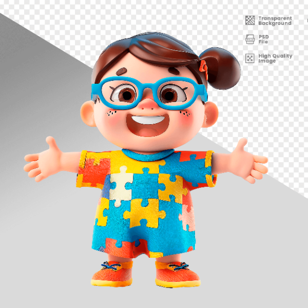 MASCOTE 3D PERSONAGEM PARA COMPOSIÇÃO