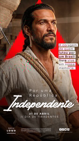 DIA DE TIRADENTES 21 DE ABRIL STORY SOCIAL MEDIA PSD EDITÁVEL 5
