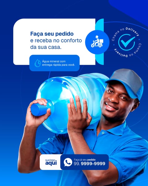 Social Media Distribuidora de Água Delivery