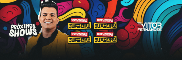AGENDA DE SHOWS VICTOR FERNANDES CARROSSEL PSD EDITÁVEL
