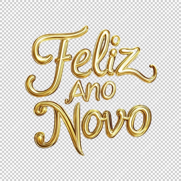 TEXTO FELIZ ANO NOVO DOURADO PNG FELIZ ANO NOVO PNG FELIZ 2025 PNG