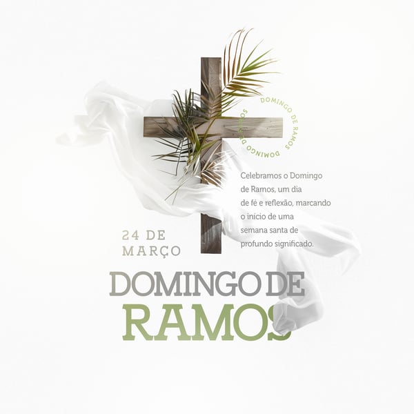 YWH DOMINGO DE RAMO NA SEMANA SANTA SOCIAL MEDIA PSD EDITAVEL 2