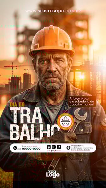 STORY 1 DE MAIO DIA DO TRABALHO SOCIAL MEDIA PSD EDITÁVEL 2