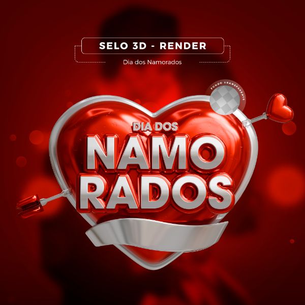 SELO  DIA DOS NAMORADOS SELO 3D