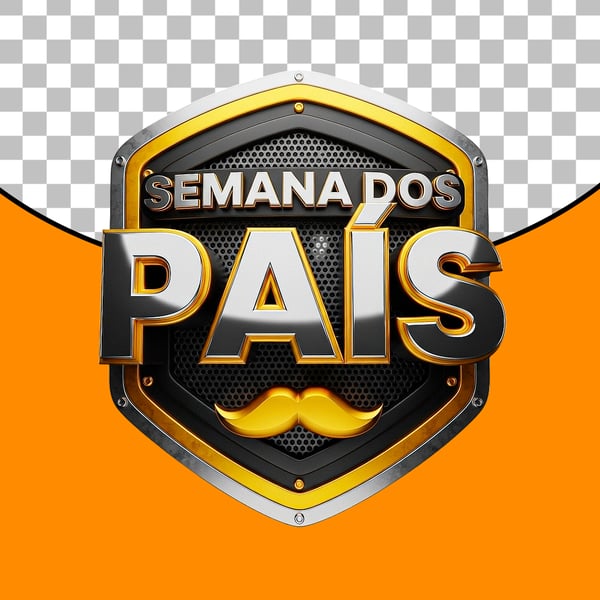 SELO 3D  SEMANA DOS PAIS