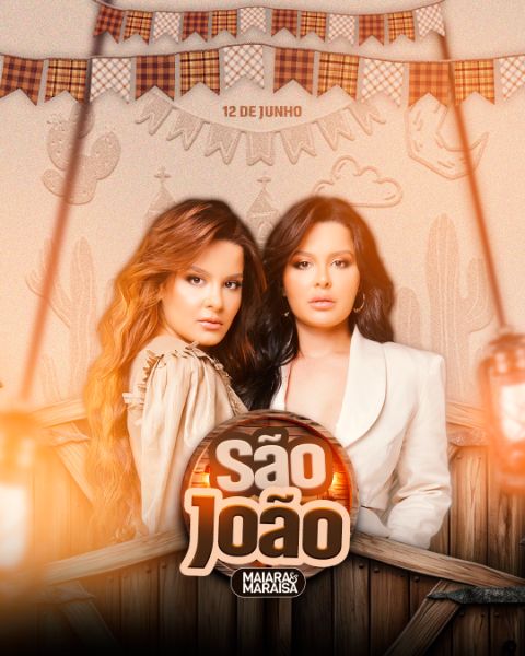 FLYER SÃO JOÃO - MAIARA E MARAISA FEED