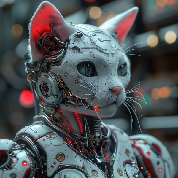GATO ROBOTICO - FUTURISTA