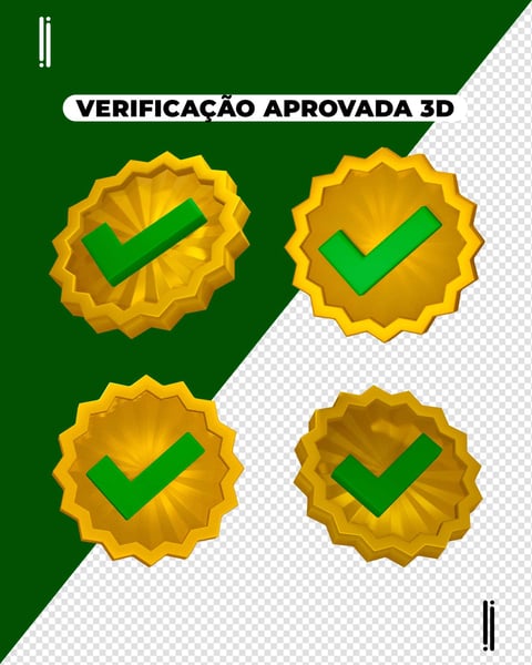 SELO DE VERIFICAÇÃO | ELEMENTO 3D