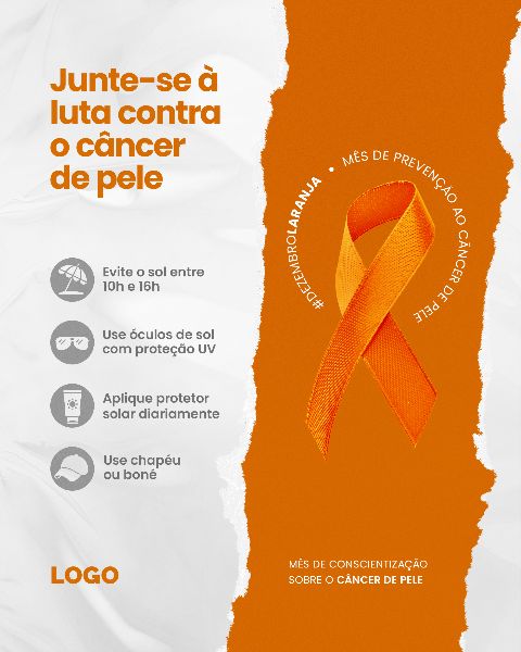 DEZEMBRO LARANJA 08 - MÊS DE CONSCIENTIZAÇÃO SOBRE O CÂNCER DE PELE