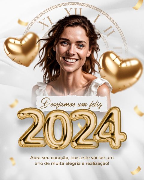 SOCIAL MEDIA - ANO NOVO FELIZ 2024 - NEW YEAR HAPPY 2024 - 37 FEED