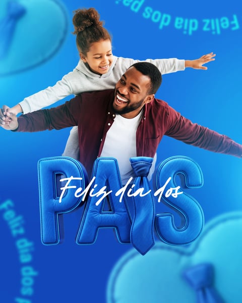 FELIZ DIA DOS PAIS 09 DE AGOSTO SOCIAL MEDIA PSD EDITÁVEL 11
