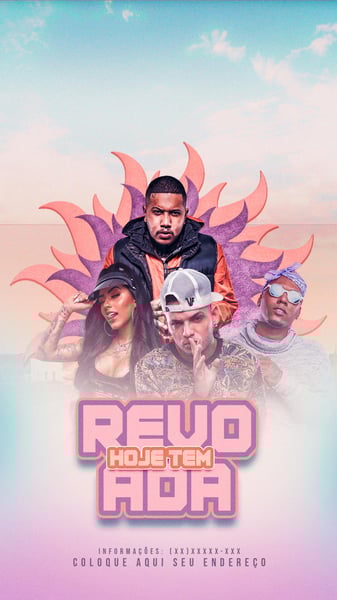 FLYER EVENTO HOJE TEM REVOADA STORIES