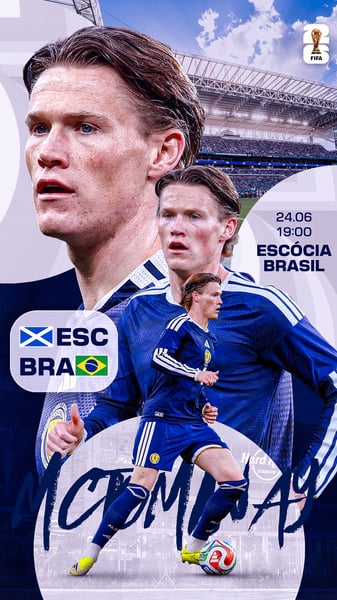 FLYER MATCHDAY MCTOMINAY ESCÓCIA COPA 2026
