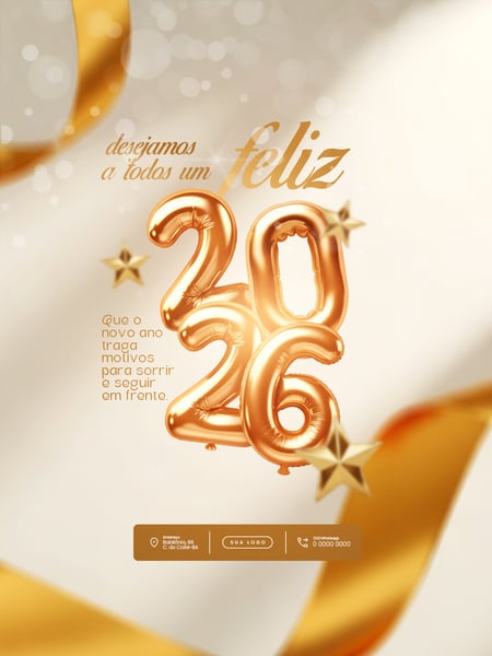 FLYER FELIZ ANO NOVO 2026 PSD EDITÁVEL 6