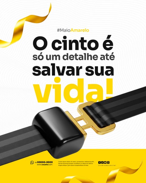 MAIO AMARELO CAMPANHA DE CONSCIENTIZAÇÃO SOBRE SEGURANÇA NO TRÂNSITO E VALORIZAÇÃO DA VIDA SOCIAL MEDIA FEED