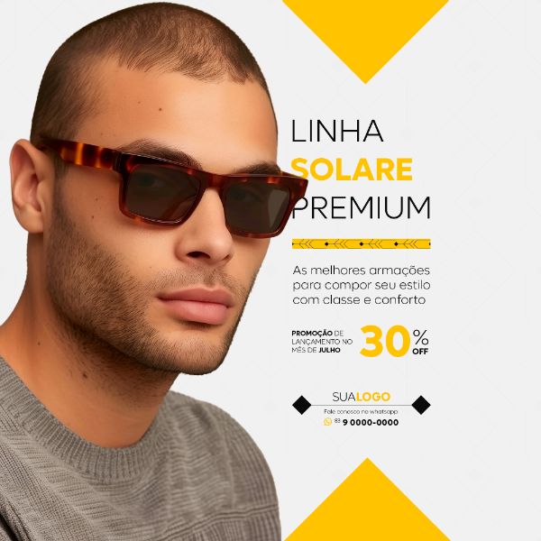 ÓTICA ÓCULOS SOCIAL MEDIA LANÇAMENTO FEED